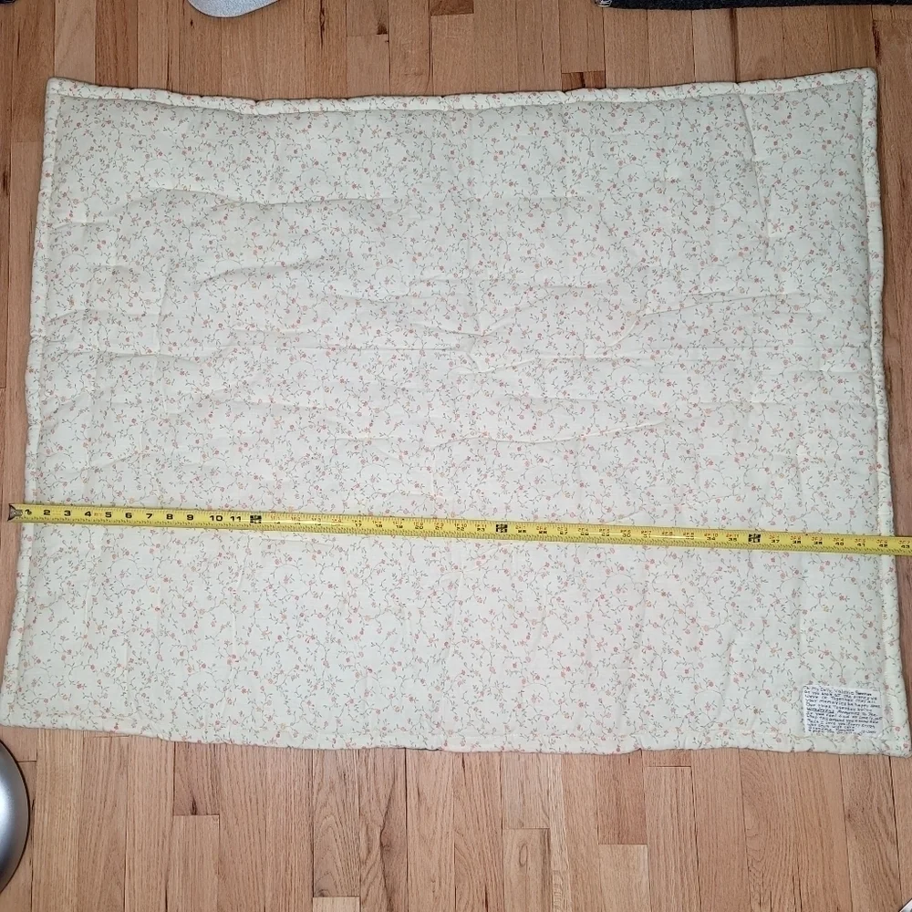 Vintage Handmade United States Map State Characteristics Quilt Floral Historical